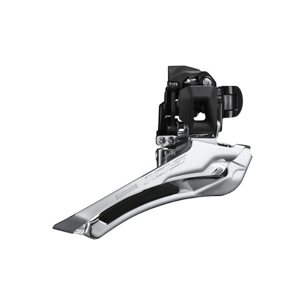 desviador delantero shimano 105 montaje con abrazadera 2x12