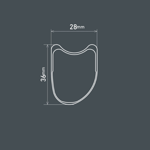 rueda trasera tubular con freno de llanta dura-ace c36